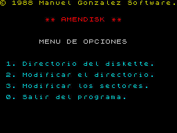 Opening screen