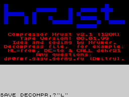 Running screen