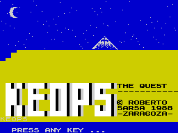 Opening screen