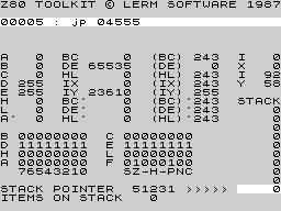 Running screen