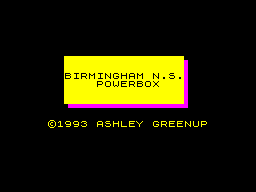 Opening screen