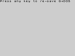 Running screen