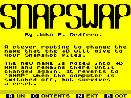 Opening screen