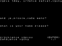 Running screen