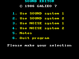 Opening screen
