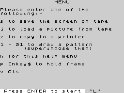 Running screen