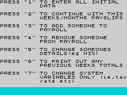 Running screen