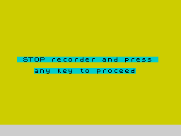Opening screen