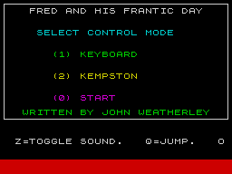 Opening screen