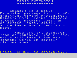Opening screen
