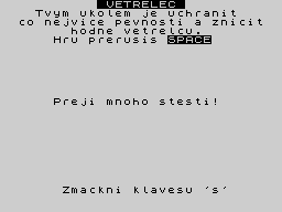 Opening screen