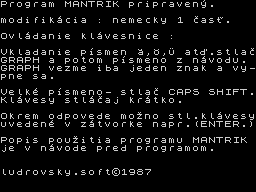 Opening screen