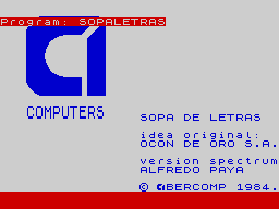 Opening screen