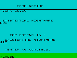 Running screen