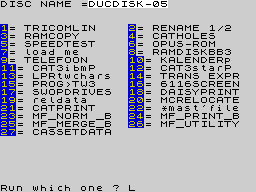 Running screen