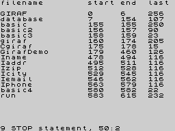Running screen