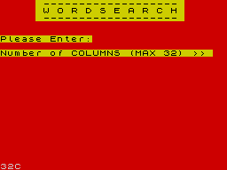 Opening screen