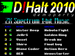 Opening screen