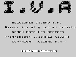 Opening screen