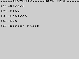 Opening screen