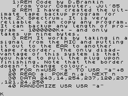 Running screen