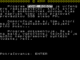 Opening screen