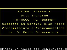 Opening screen