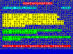 Opening screen