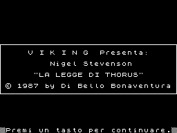 Opening screen