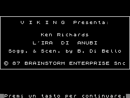 Opening screen