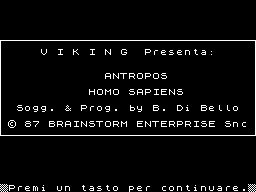 Opening screen