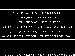 Opening screen