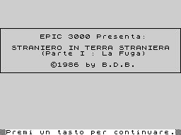 Opening screen