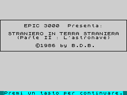 Opening screen