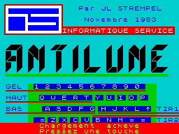 Opening screen