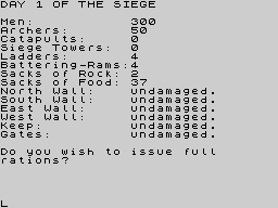 Running screen