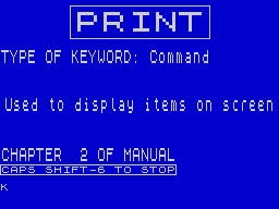 Running screen