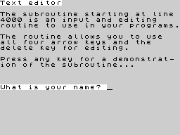 Running screen
