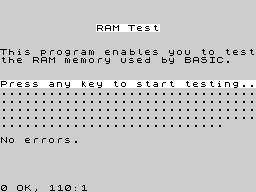 Running screen