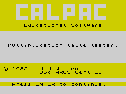Opening screen