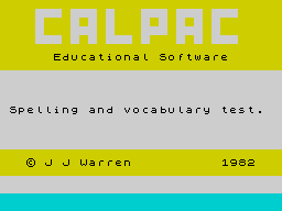 Opening screen