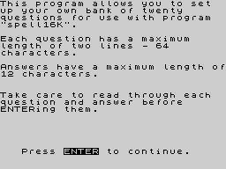 Opening screen