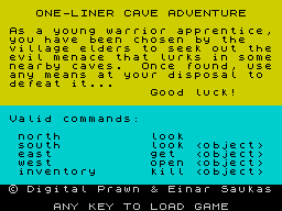 Opening screen