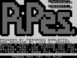 Opening screen
