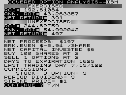 Running screen