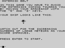 Running screen
