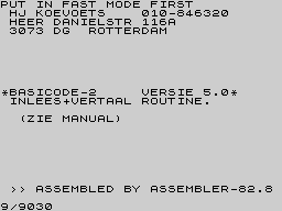 Running screen