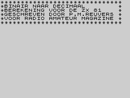 Running screen