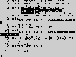 Running screen