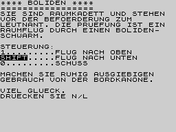 Running screen